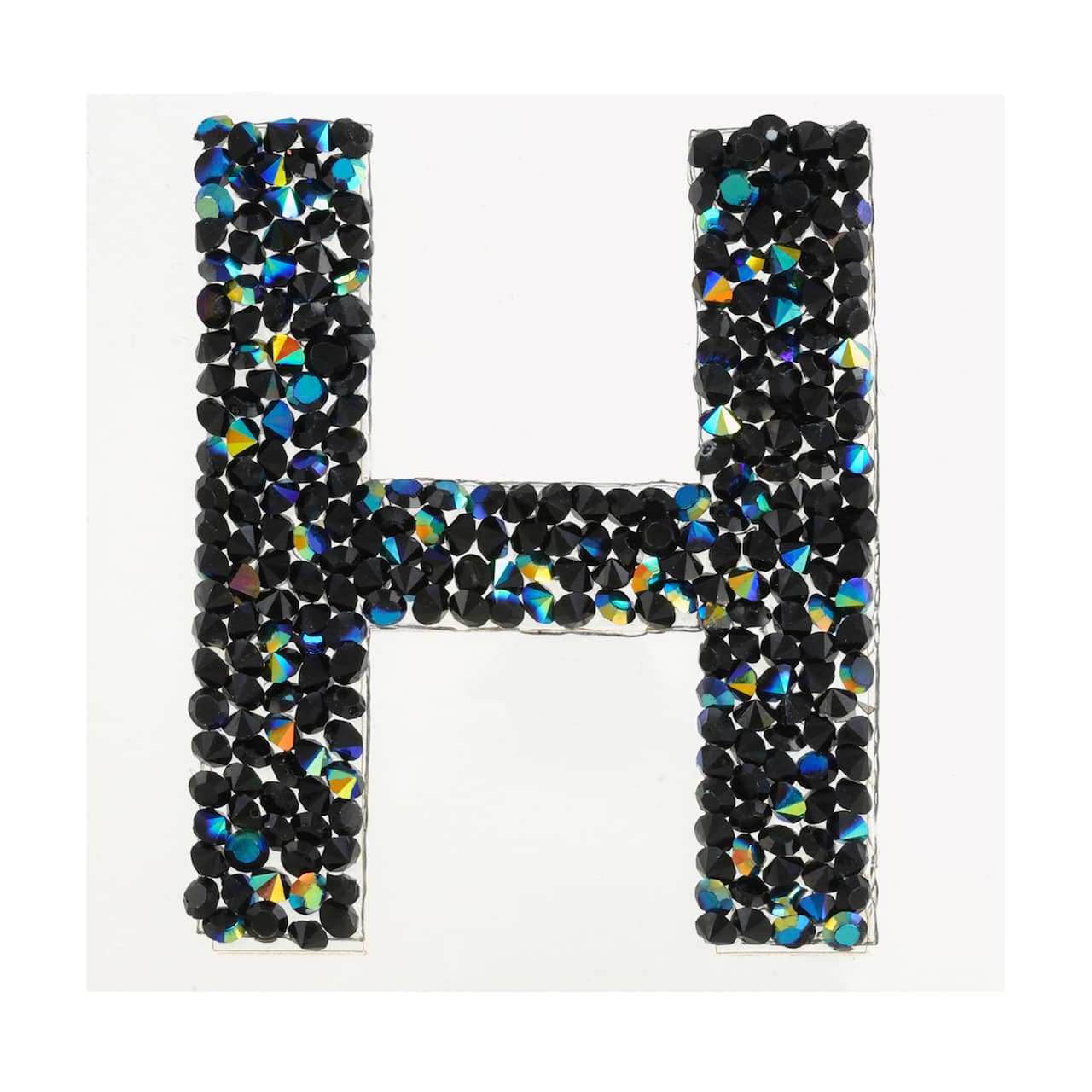 12 Pack: Black AB Letter Bling Sticker by Recollections®